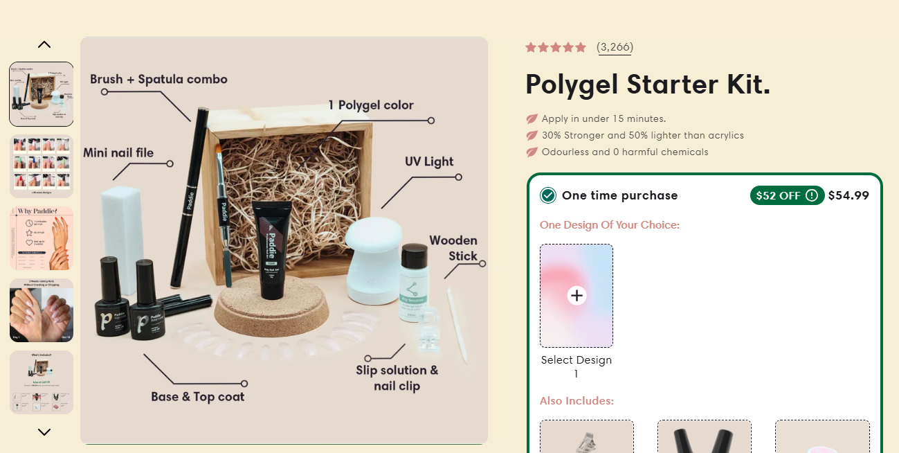 Polygel/Acrylic Nail Starter Kit